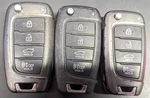 Lot Of 3 Oem Hyundai Flip Key Fob Remotes NYOMBEC4TX2004 Buttons. Fixed Price $75.00.