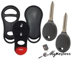 New Chrysler Jeep Replacement Key Fob Shell And Uncut Transponder X 2. Fixed Price $19.95.