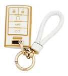 Arruweer Key Fob Cover For Cadillac Soft Tpu Case Holder White. Fixed Price $16.99.