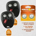 2 Replacement Keyless Remote Fob Clicker For Envoy Trailblazer Gm MYT3X6898B. Fixed Price $14.95.